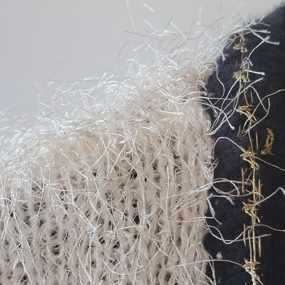 Vintage Fuzzy Open-Front Cardigan Sweater Soft Knit. - Picture 3 of 15